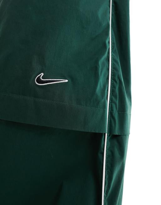 Nike Streetwear woven parachute skirt in dark green, 2 of 5