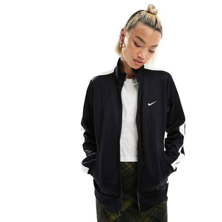 Women's nike sportswear woven long best sale track jacket