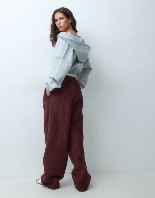 Nike Studio cuffed sweatpants in burgundy, 3 of 5