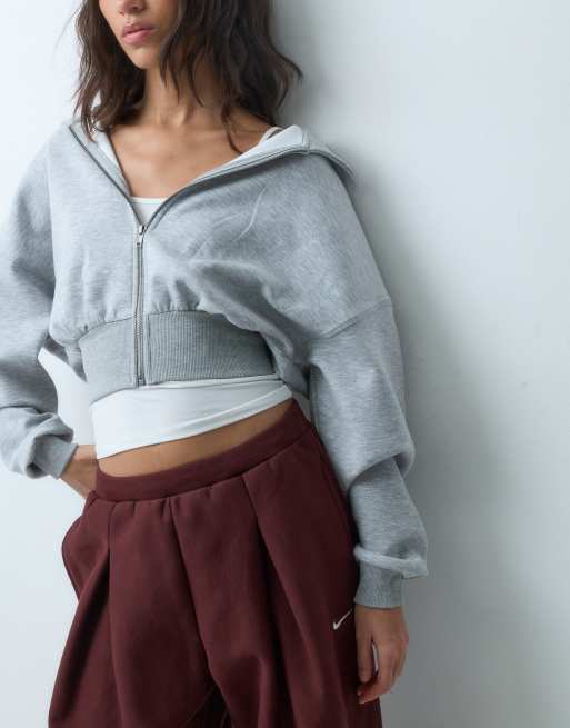 Nike Studio cuffed sweatpants in burgundy, 4 of 5