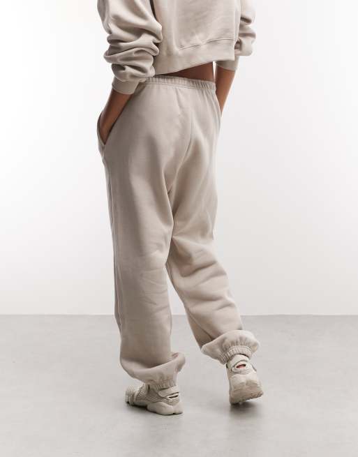 Nike Studio Fleece cuffed sweatpants in beige , 5 of 5