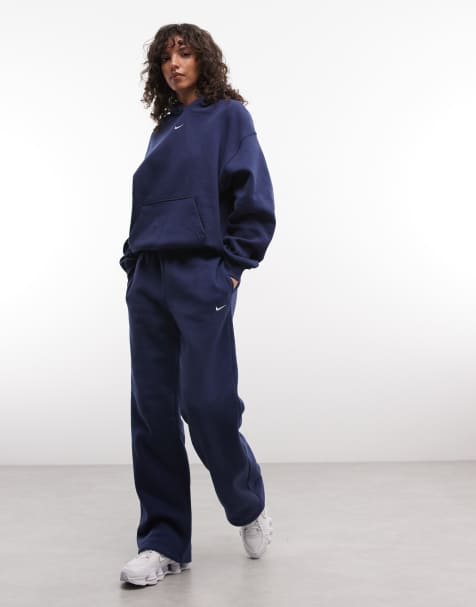 Nike – Studio Fleece – Granatowy zestaw oversize o średniej gramaturze - view 1