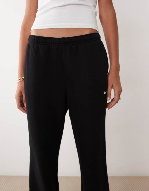 Nike Studio fleece i mellemtung oversized joggingbukser i sort, 3 af 5