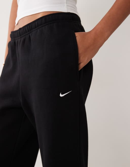 Nike Studio fleece i mellemtung oversized joggingbukser i sort, 4 af 5
