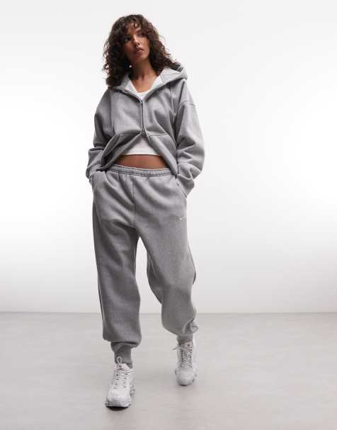 Nike Studio Fleece jogger oversize épais gris foncé - view 1