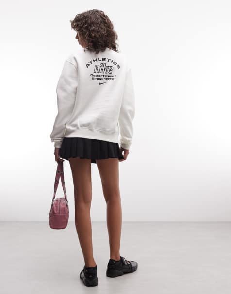 Nike Studio Fleece mellantung sweatshirt Athletic Dept i cream - view 1
