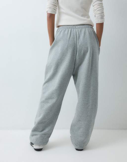 Nike Studio Fleece mellemtunge oversized joggingbukser med ribkanter i grå, 5 af 5