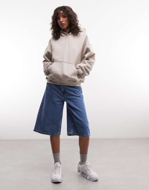 Nike Studio Fleece mid-weight oversized hoodie in cream, 2 of 4