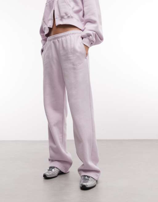 Nike Studio Fleece mitteldicke Oversize-Jogger in Flieder, 2 von 5