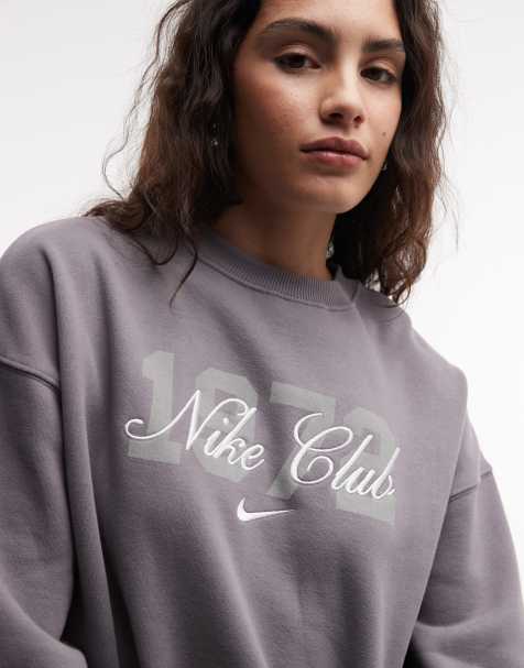 Nike Studio Fleece oversized 1972 sweat in grey - view 1