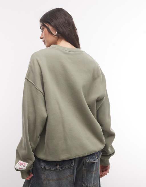 Nike Studio Fleece oversized sweat with back print, 4 of 4