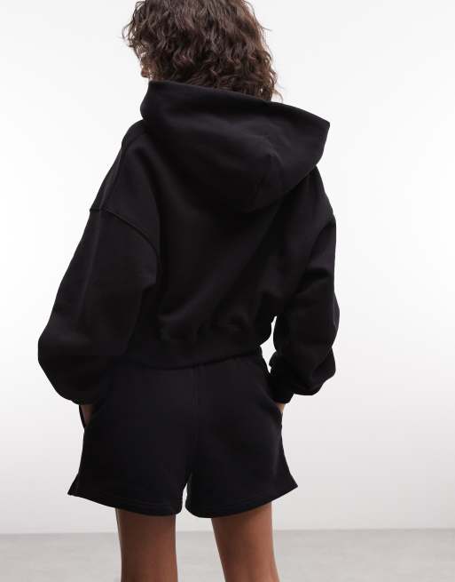 Nike Studio Fleece short di peso medio in nero, 5 di 5