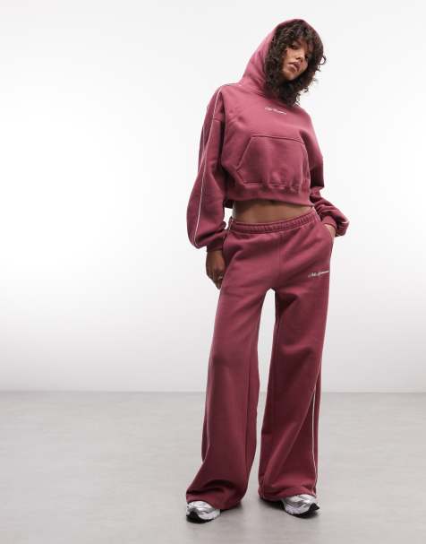 Nike - Studio Fleece - Tuta sportiva in pile smerlato di media pesantezza rosa - view 1