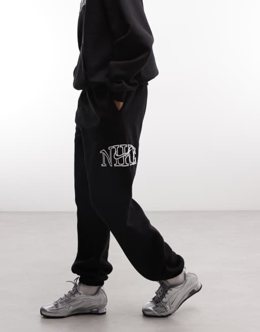 Nike - Studio - Pantalon de jogging oversize en polaire semi-épaisse avec logo - Noir, 2 de 5
