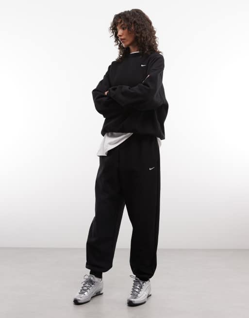 Nike Studio - Sweat oversize en polaire épaisse - Noir, 2 de 4