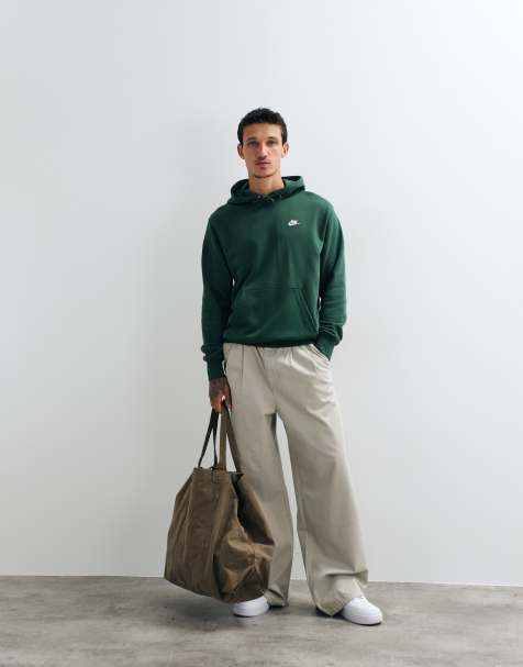 Nike - Sudadera con capucha de felpa francesa en verde - view 1