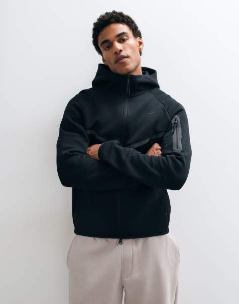 Nike sudadera con capucha y cremallera completa en gris oscuro - view 1