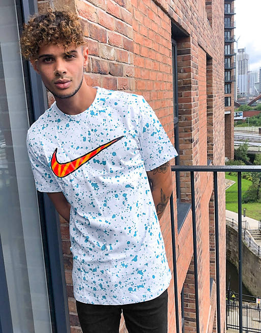 Explosivos Diploma canal Nike summer all over print t-shirt in white | ASOS
