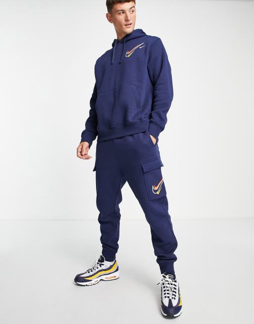 Nike - Summer of Sports - Joggers cargo blu navy con stampa, 4 di 4