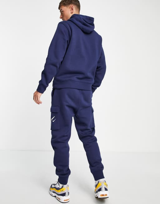 Nike - Summer of Sports - Marineblå cargo-joggingbukser med print, 2 af 4