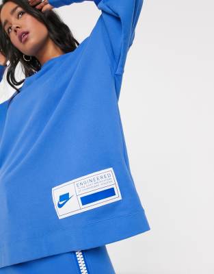 Nike Super oversized Blue sweatshirt ASOS