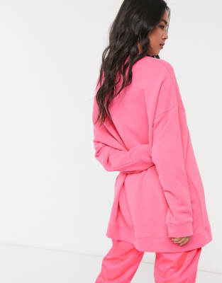 oversized sweatshirt pink