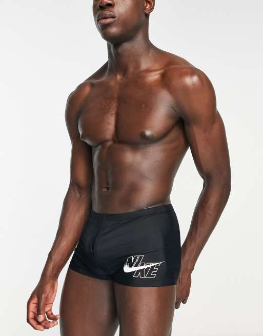 Nike super short tight swim shorts in black