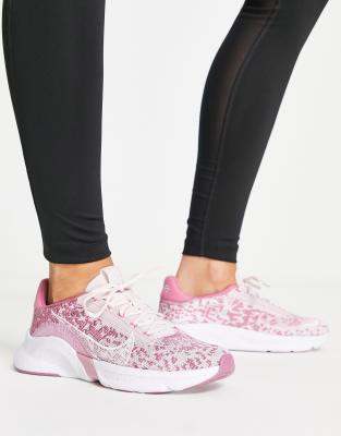 Nike Superrep Go 3 Flyknit Next Sneakers In Pink In Pink