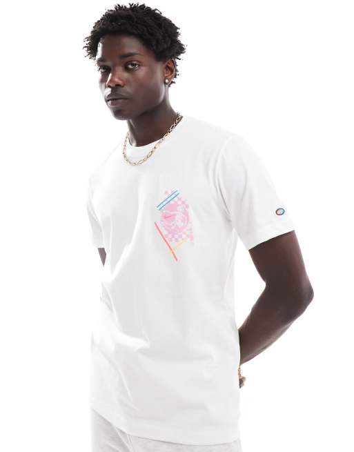 Nike surf graphic backprint t shirt in white