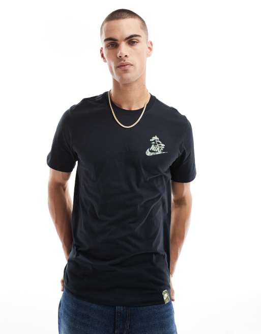 Nike – Svart t-shirt med "Slow Your Sole"-tryck, 2 av 4