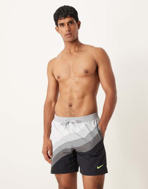 Nike – Svarta badshorts i volleybollstil, 7 tum - view 1