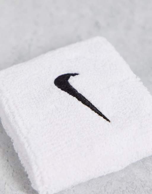 Nike – Svarta och vita svettband med Swoosh-logga, 2-pack, 3 av 4