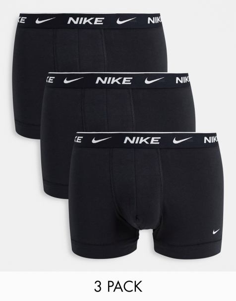 Nike – Svarta trunks i bomullsstretch i 3-pack - view 1