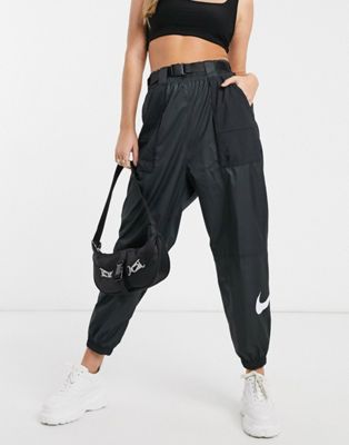 women's nike sportswear woven swoosh jogger pants