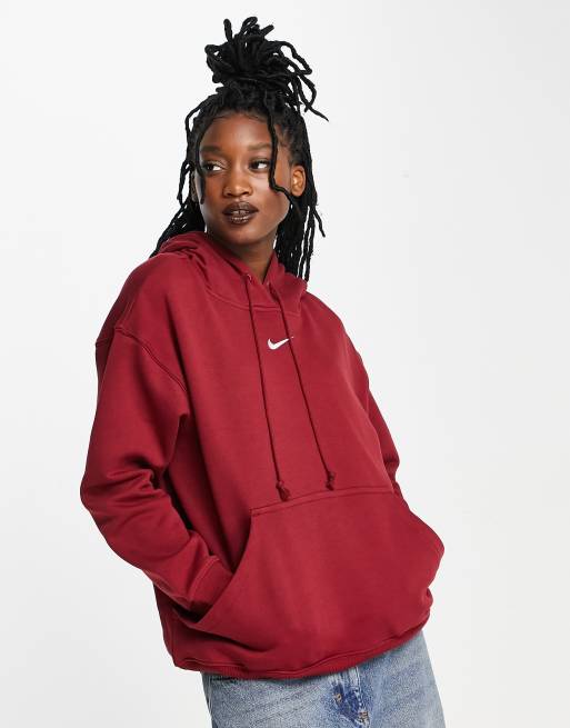 Sweat à best sale capuche nike rouge