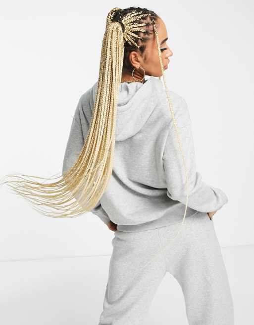 Nike - Sweat à capuche oversize à petit logo virgule - Gris, 2 de 4