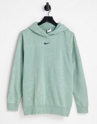 Sweats à capuche Nike - Sweat à capuche oversize en polaire - Vert jade délavé