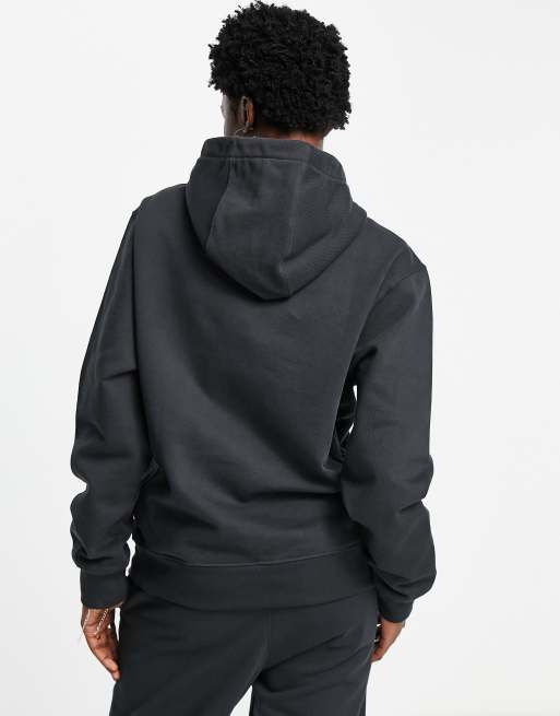 Nike - Sweat à capuche oversize unisexe en polaire style vintage avec logo - Noir délavé, 3 de 4