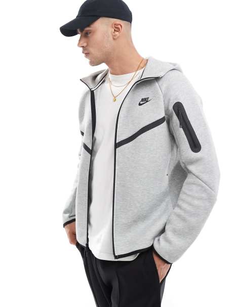 Nike - Sweat à capuche technique en polaire à fermeture éclair - Gris - view 1