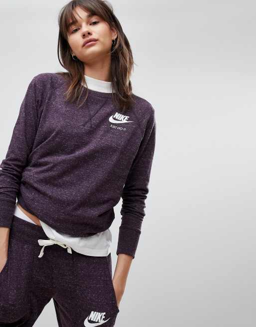 Nike Sweat de gym vintage Bordeaux