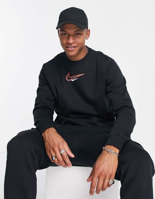 Sweat nike 2024 noir et rouge