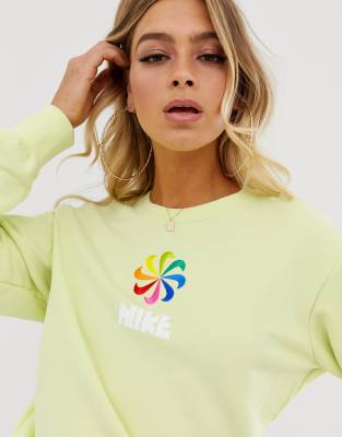 sweat nike femme verte