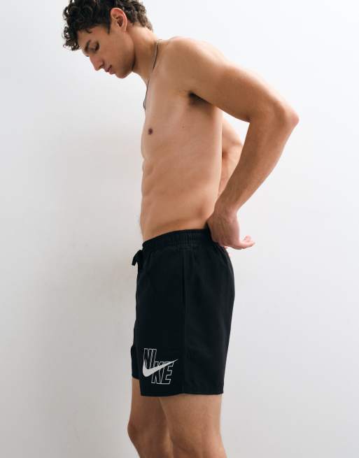 Nike Swim 5" szorty volley z nadrukiem w czerni, 5 z 5