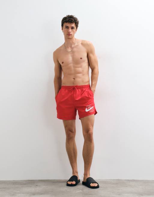 Nike Swim 5"" Volley Short in university red, 2 of 5