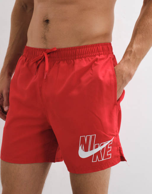 Nike Swim 5"" Volley Short in university red, 3 of 5