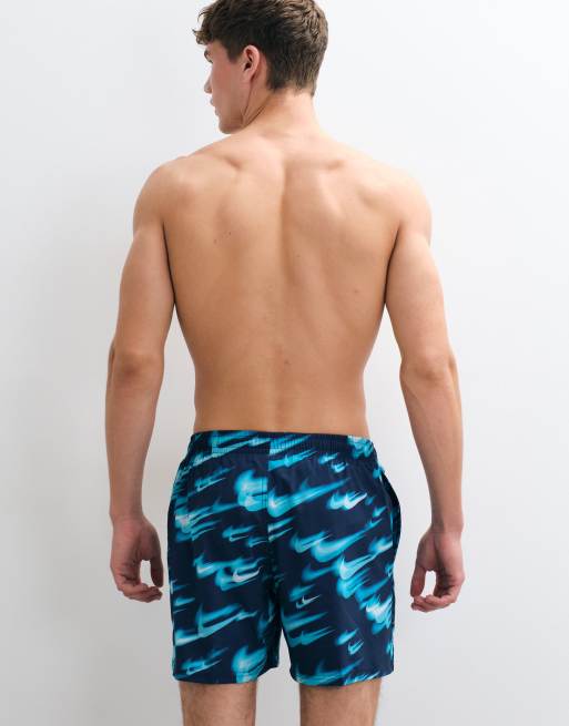Nike Swim 5" volleyshort in blauw, 4 van 5