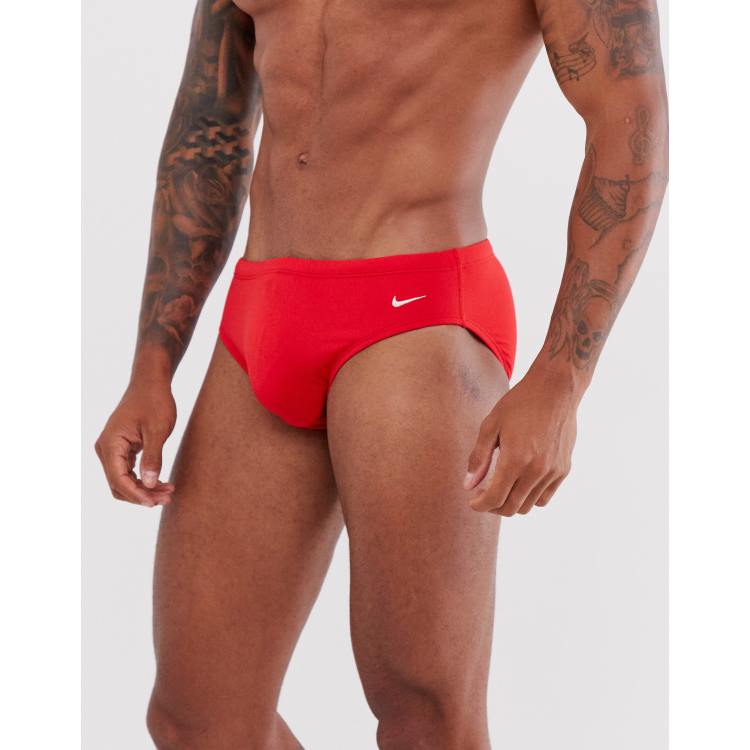 Nike Swim core brief in red