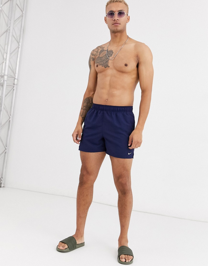 Nike – Swim – Marinblå superkorta badshorts