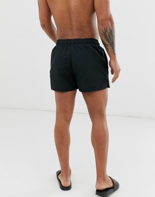 nike swim super short swim shorts in black