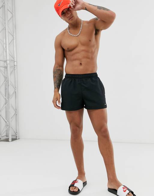 Nike swim super short swim shorts in black sale